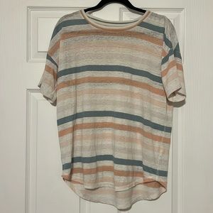 Multicolored stripe tshirt